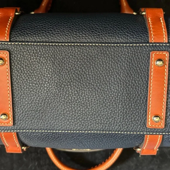 Dooney & Bourke Pebble Grain Navy Satchel - Used only 2 days! - Picture 7 of 16